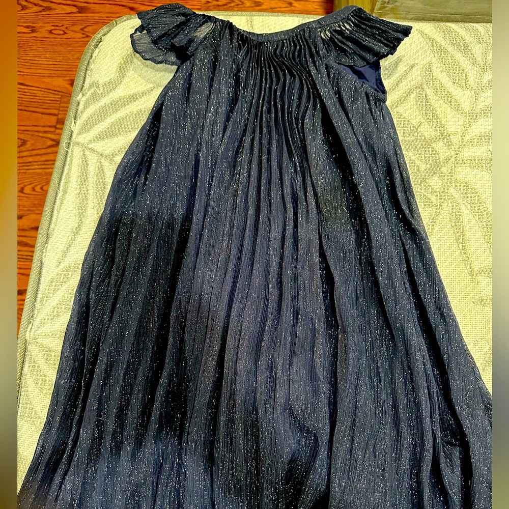 Navy Blue sparkly babyGap party dress toddler size 5 great condition